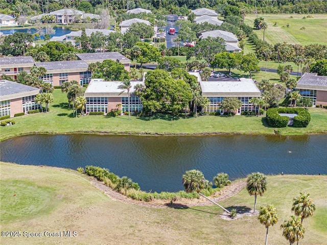 aerial view of a large body of water