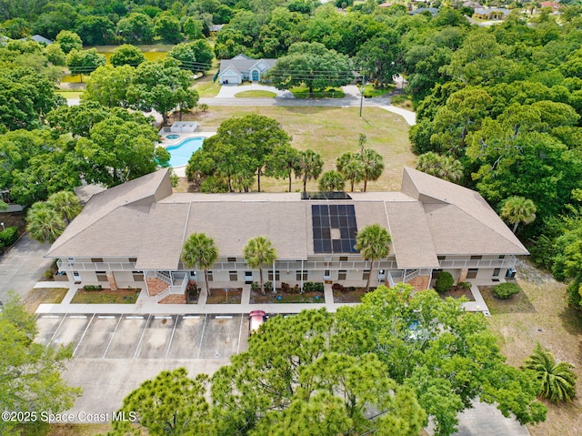 1600 Woodland Dr Unit 4206, Rockledge, FL 32955 - aerial view of property and surrounding area featuring a pool