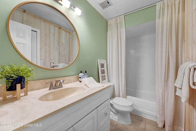 1600 Woodland Dr Unit 4206, Rockledge, FL 32955 - bathroom with toilet, tile patterned flooring, vanity, and shower / bath combo