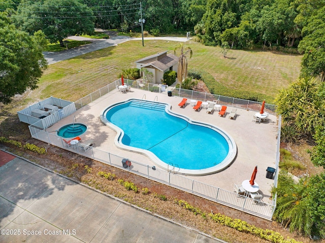 1600 Woodland Dr Unit 4206, Rockledge, FL 32955 - community pool with fence and a patio area