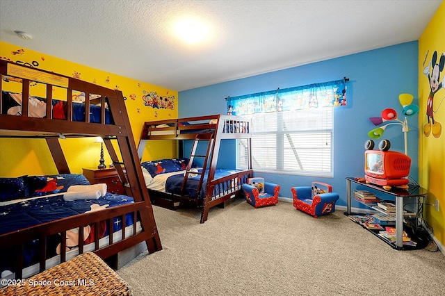 2648 Daulby St, Kissimmee, FL 34747 - bedroom featuring carpet, a textured ceiling, and baseboards