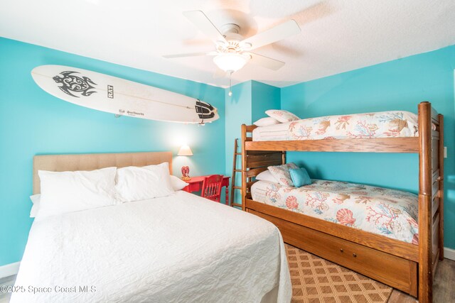 1145 S Atlantic Ave Unit B, Cocoa Beach, FL 32931 - bedroom featuring ceiling fan