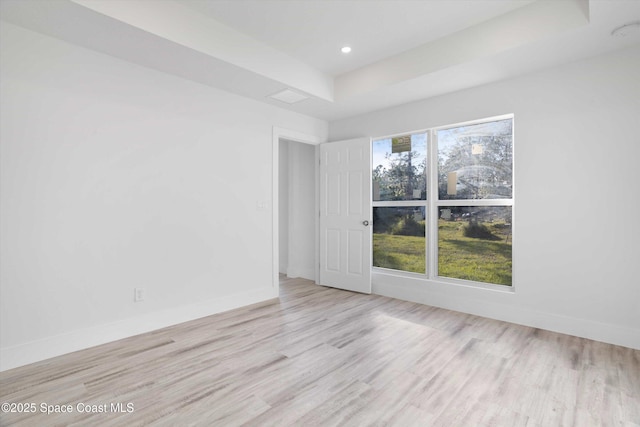 3258 Forghun Ave SE, Palm Bay, FL 32909 - empty room with wood finished floors, baseboards, and recessed lighting