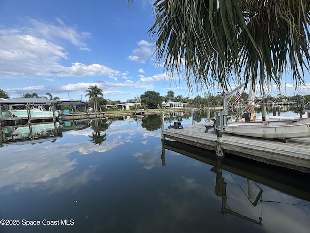 dock with a water view
