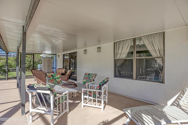 2805 Forest Run Dr, Melbourne, FL 32935 - view of patio with an outdoor fire pit