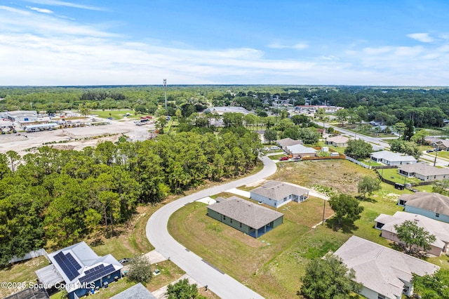 aerial view of residential area