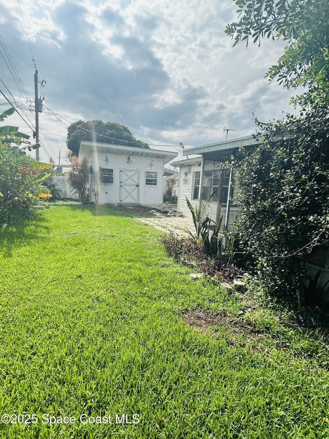2174 Woodbury Rd, Melbourne, FL 32935 - view of yard