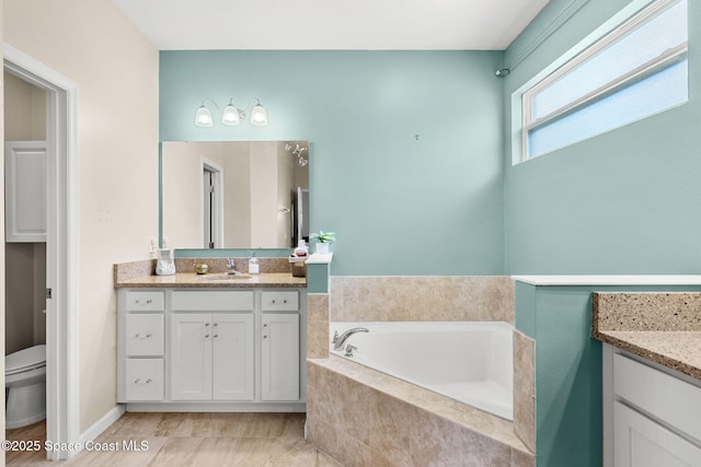 3575 Salt Marsh Cir, West Melbourne, FL 32904 - full bath with vanity, a bath, and toilet