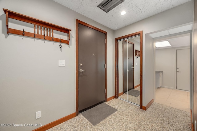 2318 Country Club Rd, Melbourne, FL 32901 - corridor with baseboards, carpet, and recessed lighting