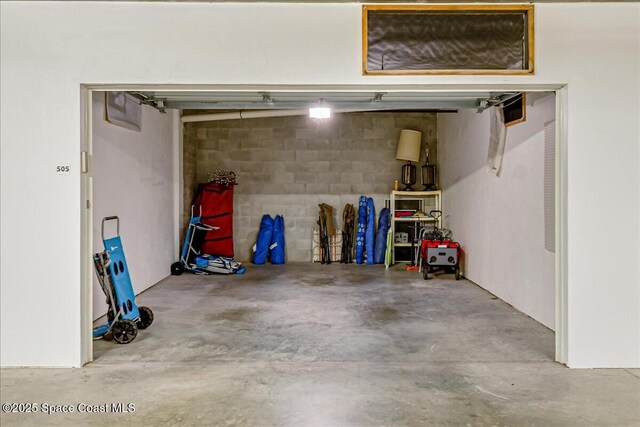 7008 Sevilla Ct Ph 505, Cape Canaveral, FL 32920 - garage with concrete block wall