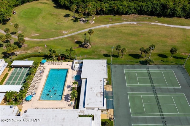 44 Vista Gardens Trl Unit 206, Vero Beach, FL 32962 - bird's eye view of a pool