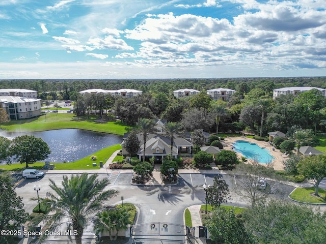 3848 Lexmark Ln Unit 307, Rockledge, FL 32955 - aerial view of a nearby body of water and a pool area