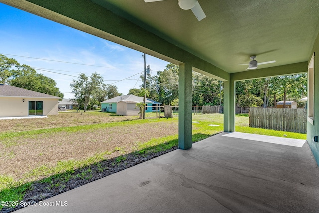 563 Holmes Ave NW, Palm Bay, FL 32907 - view of patio / terrace with a ceiling fan