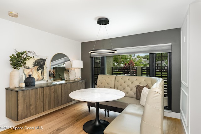 3204 Nottingham Ln, Cocoa, FL 32926 - dining space featuring light wood finished floors