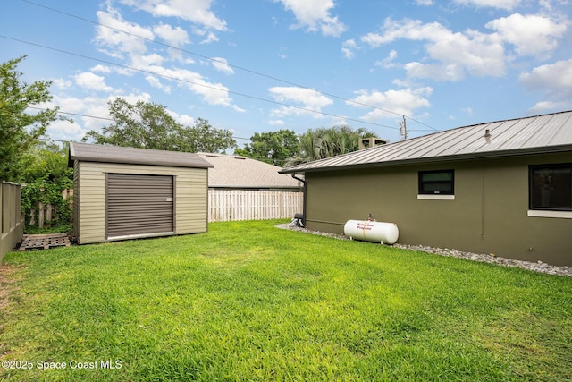 3204 Nottingham Ln, Cocoa, FL 32926 - view of yard featuring a shed and an outbuilding