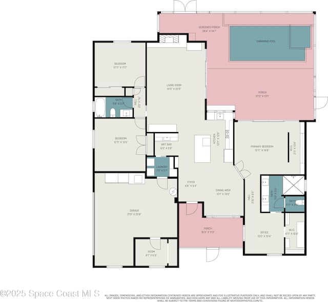 3204 Nottingham Ln, Cocoa, FL 32926 - home floor plan