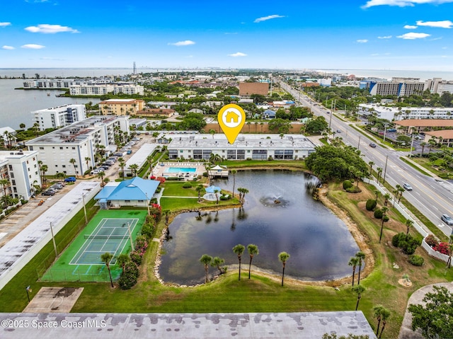 3165 N Atlantic Ave Unit C206, Cocoa Beach, FL 32931 - view of urban area featuring a nearby body of water and apartment complex