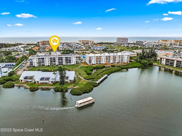 3165 N Atlantic Ave Unit C206, Cocoa Beach, FL 32931 - bird's eye view of a nearby body of water