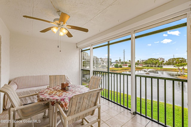 3165 N Atlantic Ave Unit C206, Cocoa Beach, FL 32931 - sunroom with a water view