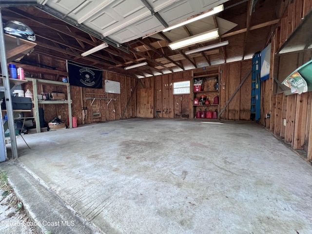 6630 Cecil Rd, Cocoa, FL 32927 - garage with wooden walls