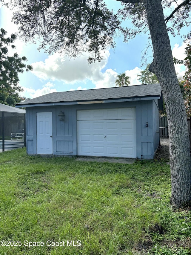 6630 Cecil Rd, Cocoa, FL 32927 - view of garage