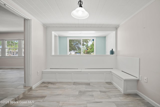 hall with baseboards