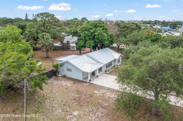 view from above of property