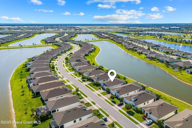 2162 Great Belt Cir, Melbourne, FL 32940 - aerial view of residential area featuring a nearby body of water