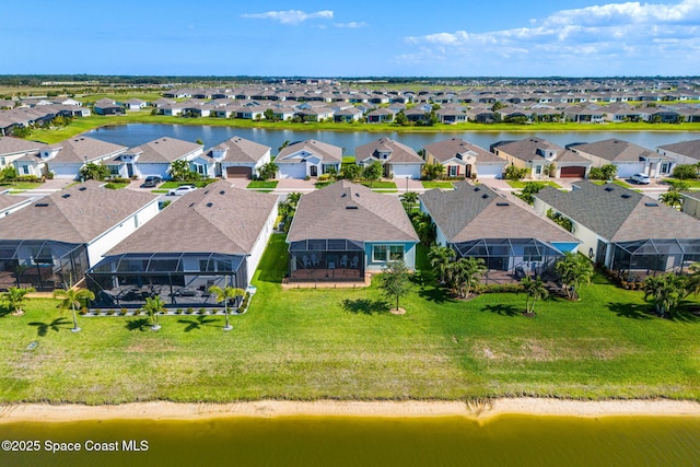 2162 Great Belt Cir, Melbourne, FL 32940 - aerial perspective of suburban area with a nearby body of water
