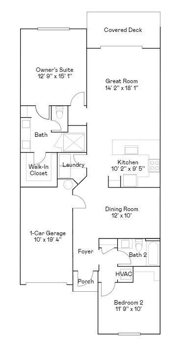 1272 Miraflores Trl NW, Palm Bay, FL 32907 - property floor plan