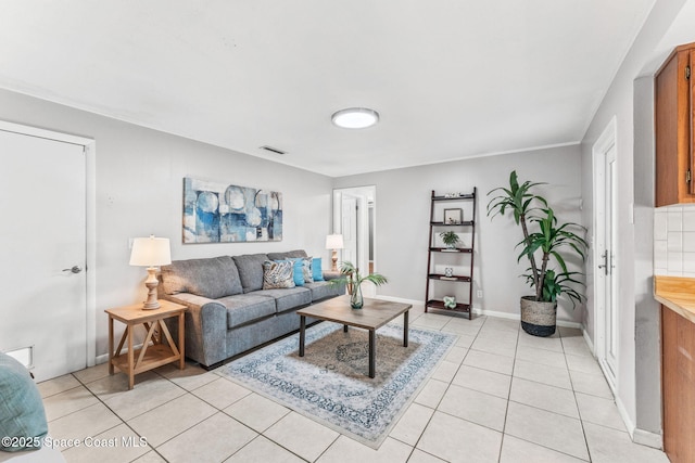 1675 Vega Ave, Merritt Island, FL 32953 - living room with light tile patterned floors