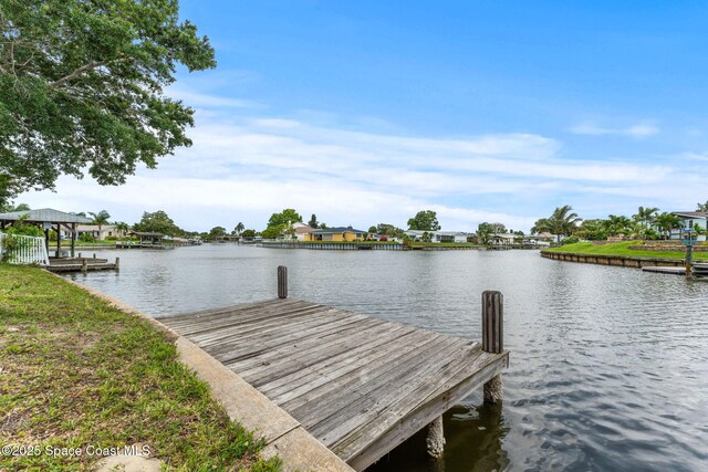 1675 Vega Ave, Merritt Island, FL 32953 - dock with a water view