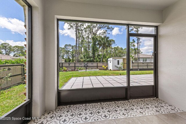 view of sunroom / solarium