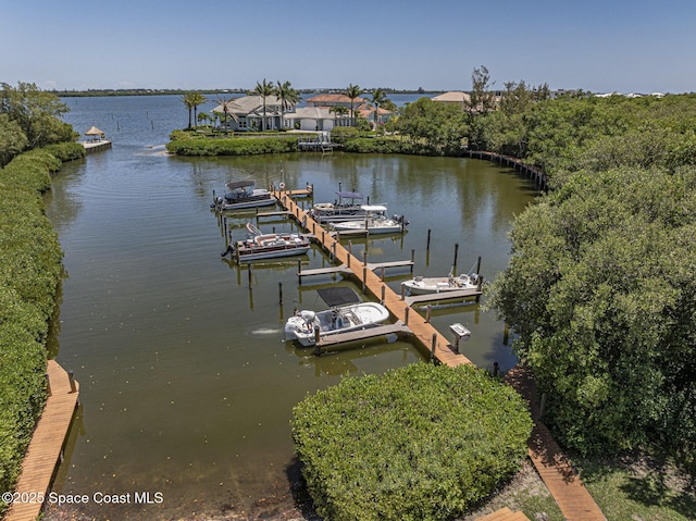 5720 Marina Dr Unit 2, Sebastian, FL 32958 - dock area featuring a water view