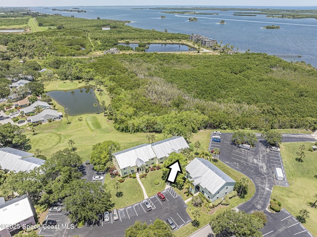 5720 Marina Dr Unit 2, Sebastian, FL 32958 - drone / aerial view of a large body of water and a golf club
