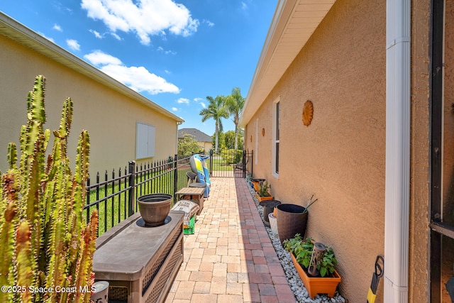 view of patio / terrace with fence
