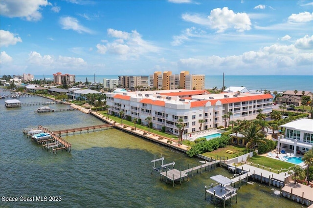 3360 S Atlantic Ave Unit 301, Cocoa Beach, FL 32931 - drone / aerial view of a nearby body of water
