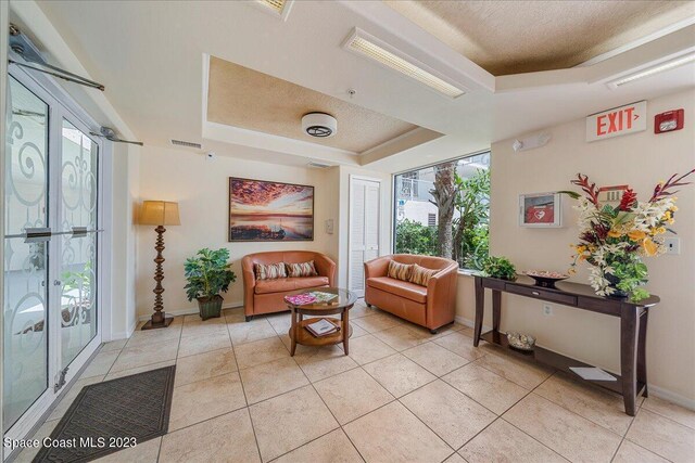 3360 S Atlantic Ave Unit 301, Cocoa Beach, FL 32931 - community lobby with a textured ceiling