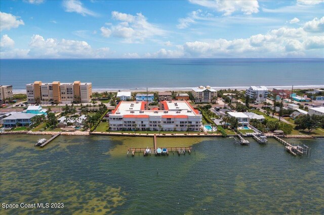 3360 S Atlantic Ave Unit 301, Cocoa Beach, FL 32931 - drone / aerial view of a large body of water