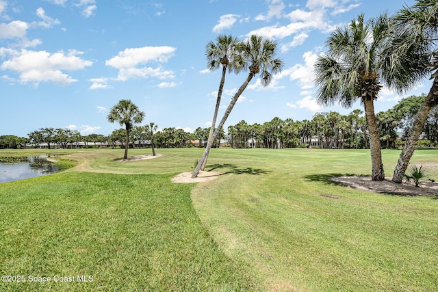1863 Freedom Dr, Melbourne, FL 32940 - view of green lawn featuring a water view and golf course view