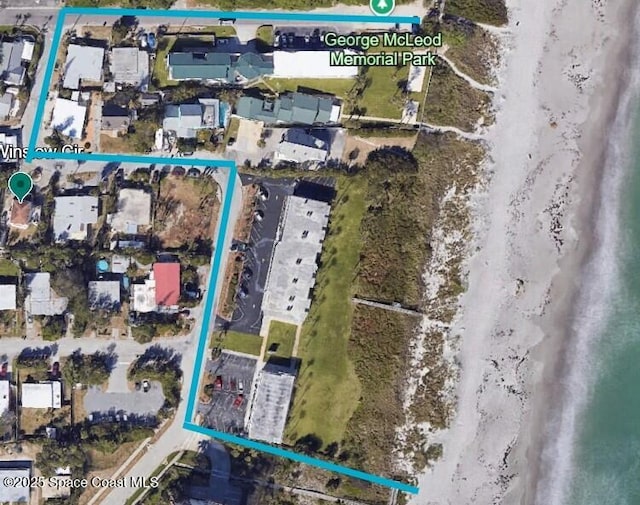 303 Winslow Cir, Cocoa Beach, FL 32931 - map / location with property boundaries highlighted