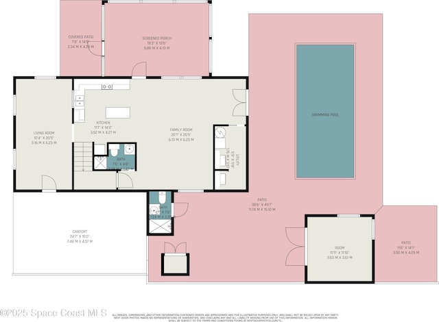 303 Winslow Cir, Cocoa Beach, FL 32931 - home floor plan