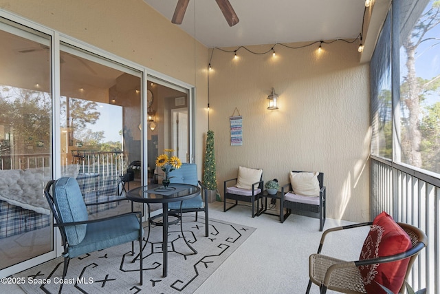 401 Trotter Ln Unit 202, Melbourne, FL 32940 - sunroom / solarium featuring a ceiling fan