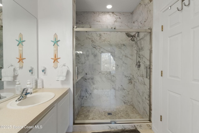 401 Trotter Ln Unit 202, Melbourne, FL 32940 - full bath with a marble finish shower and vanity