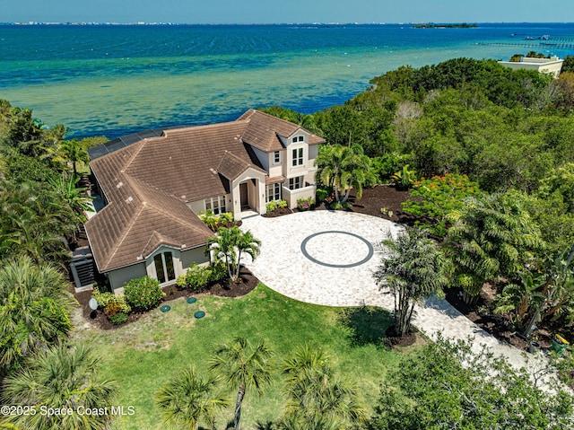 4070 S Tropical Trl, Merritt Island, FL 32952 - aerial view of property and surrounding area with a large body of water