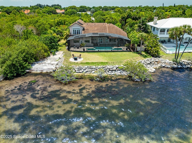 4070 S Tropical Trl, Merritt Island, FL 32952 - view of subject property with a forest
