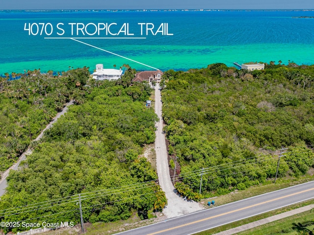 4070 S Tropical Trl, Merritt Island, FL 32952 - aerial view of a nearby body of water