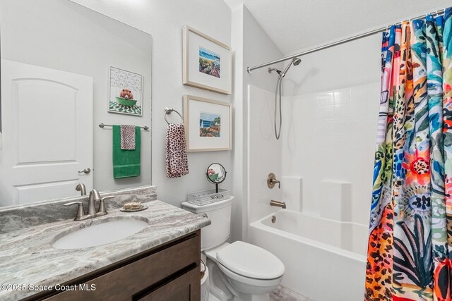 439 Briarcliff Cir, Sebastian, FL 32958 - bathroom featuring toilet, vanity, and shower / bath combo