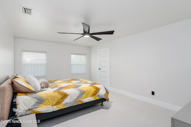 100 Martesia Way, Indian Harbour Beach, FL 32937 - bedroom featuring a ceiling fan and baseboards