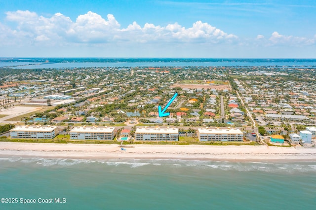100 Martesia Way, Indian Harbour Beach, FL 32937 - drone / aerial view of waterfront with a beach